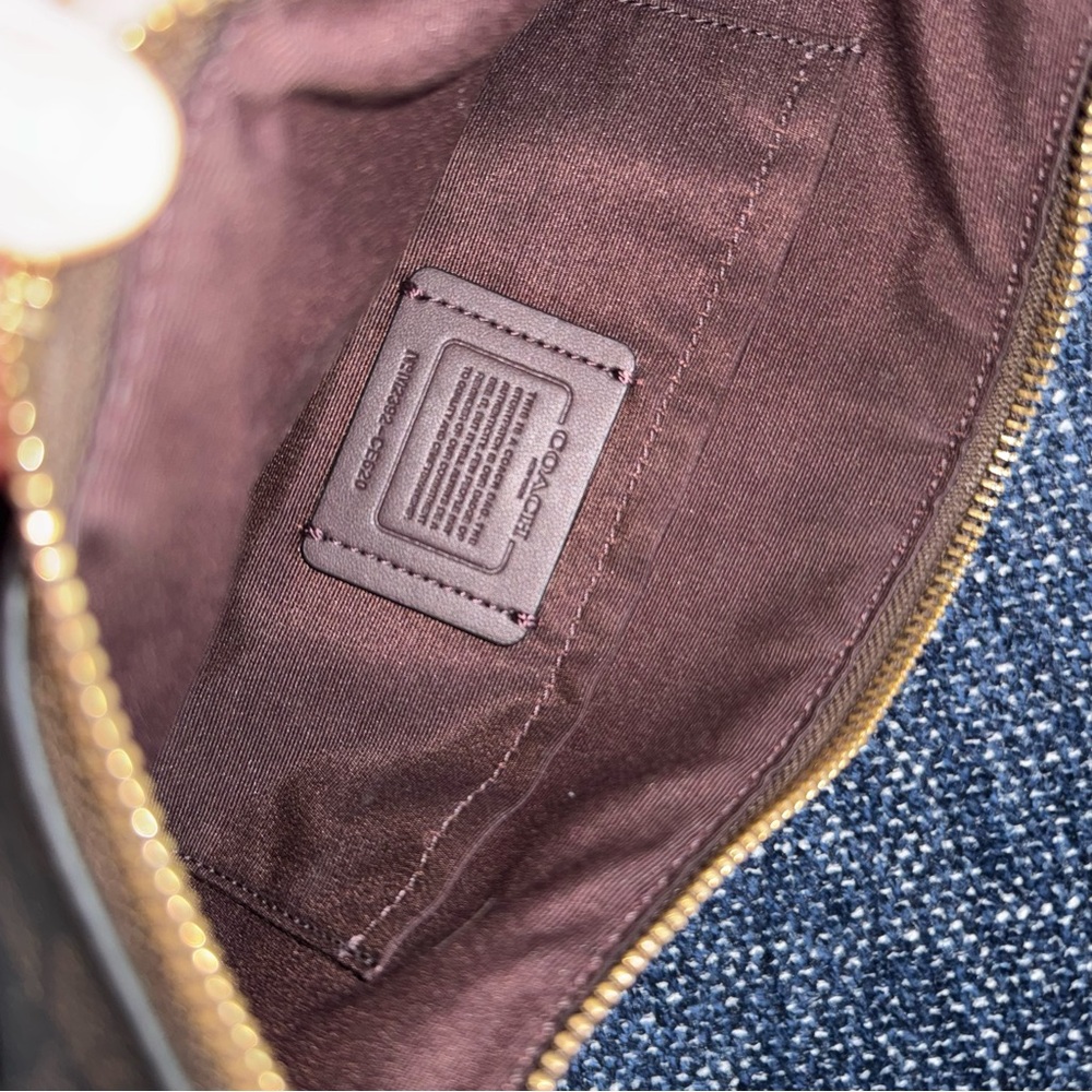 Payton Hobo Coach Mini Bag in Signature Canvas with Gold Accents - Picture 4 of 4